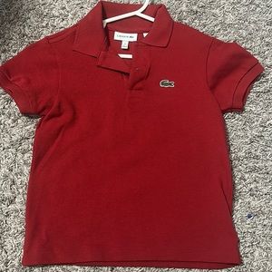 Lacoste short Sleeve Polo Shirt Size 5